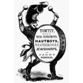 thumbnail image 1 of Mortised Cut 19Th Century. Namerican Typefounder'S Cut For A Musical Instrument Vendor'S Advertisement 19Th Century., 1 of 3