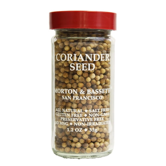 Morton & Bassett Coriander Seed, 1.2 oz – Single Spice