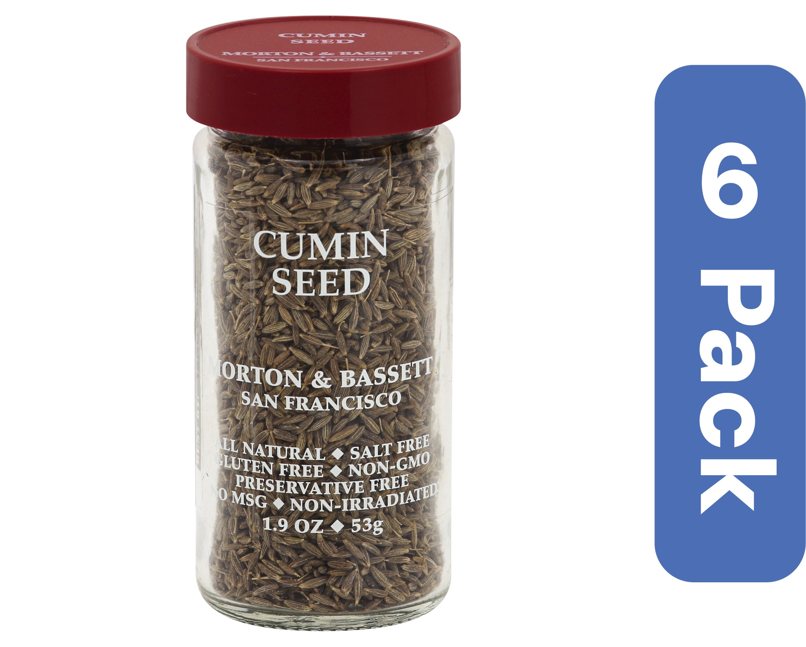 Morton & Bassett Cumin Seeds 2 oz (Pack Of 6)