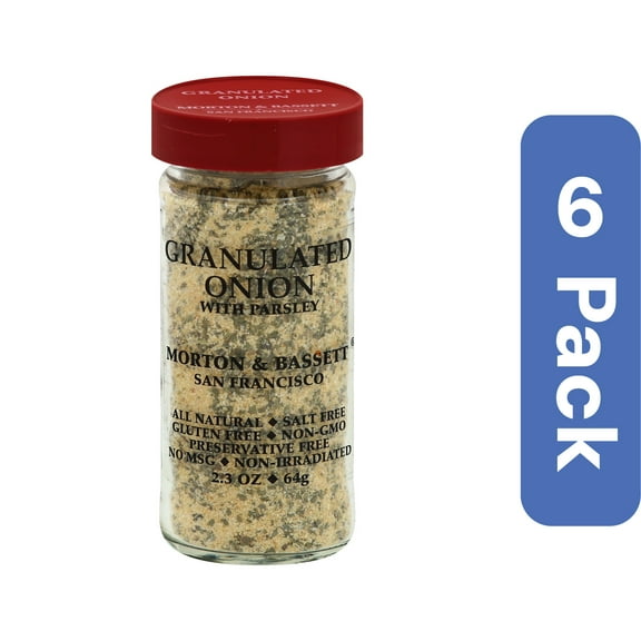 Morton & Bassett Granulated Onion 2.3 oz (Pack Of 6)