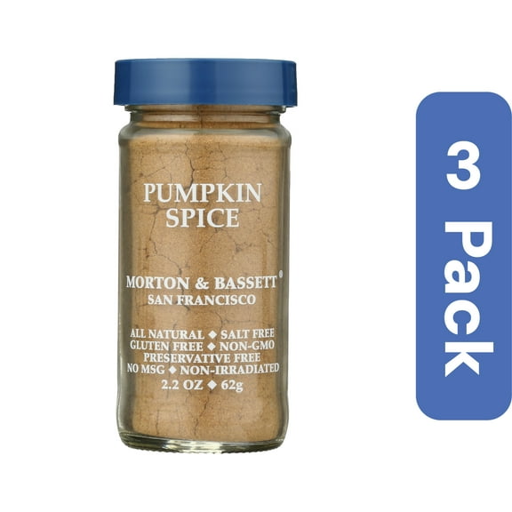 Morton & Bassett Pumpkin Spice, Vegan, 2.2 Ounces (Pack Of 3) ALT2