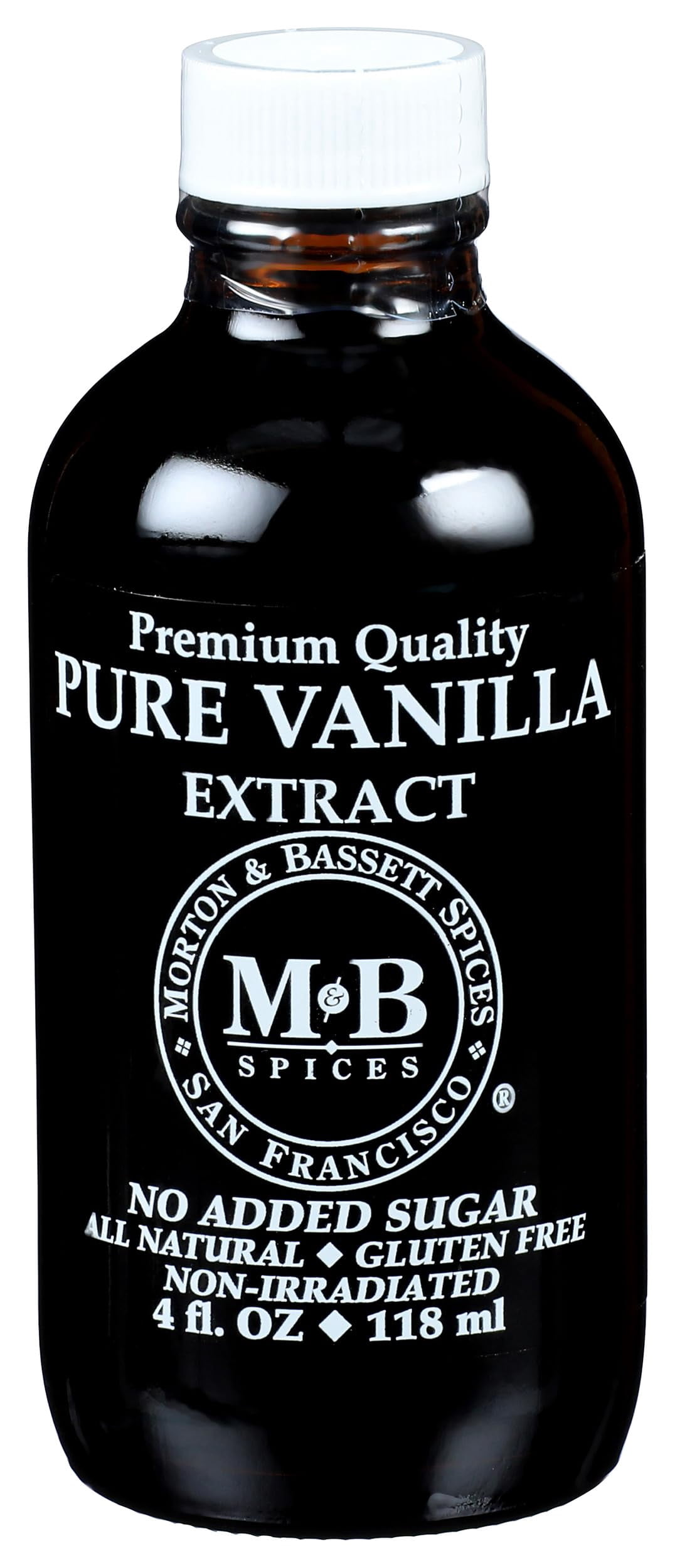 Morton & Bassett Pure Vanilla Extract, 4fl oz