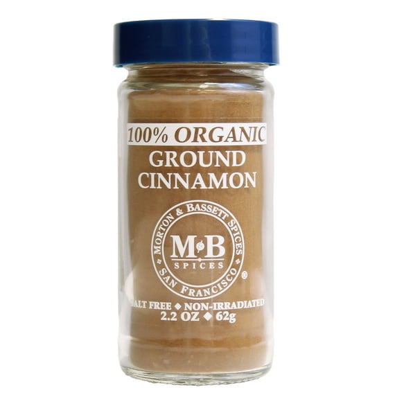 Morton & Bassett Organic Ground Cinnamon, 2.2 oz – Single Spice