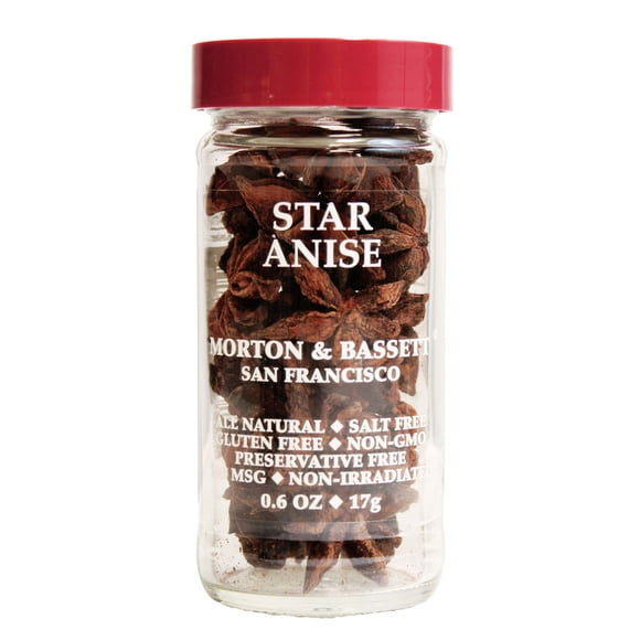 Morton & Bassett Whole Star Anise Spice, 0.6oz Spice - Single Herb