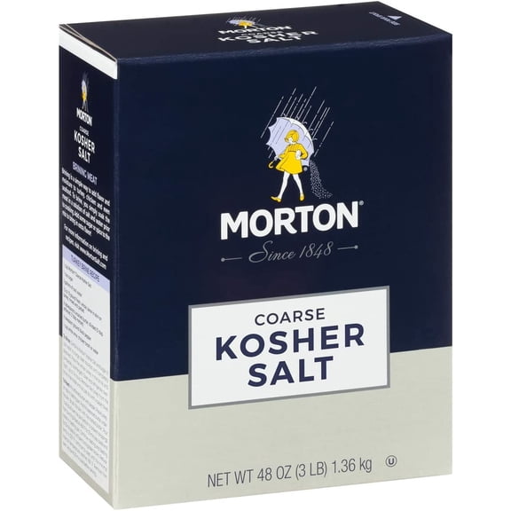 Morton Coarse Kosher Salt, 3 lbs, Dark Blue
