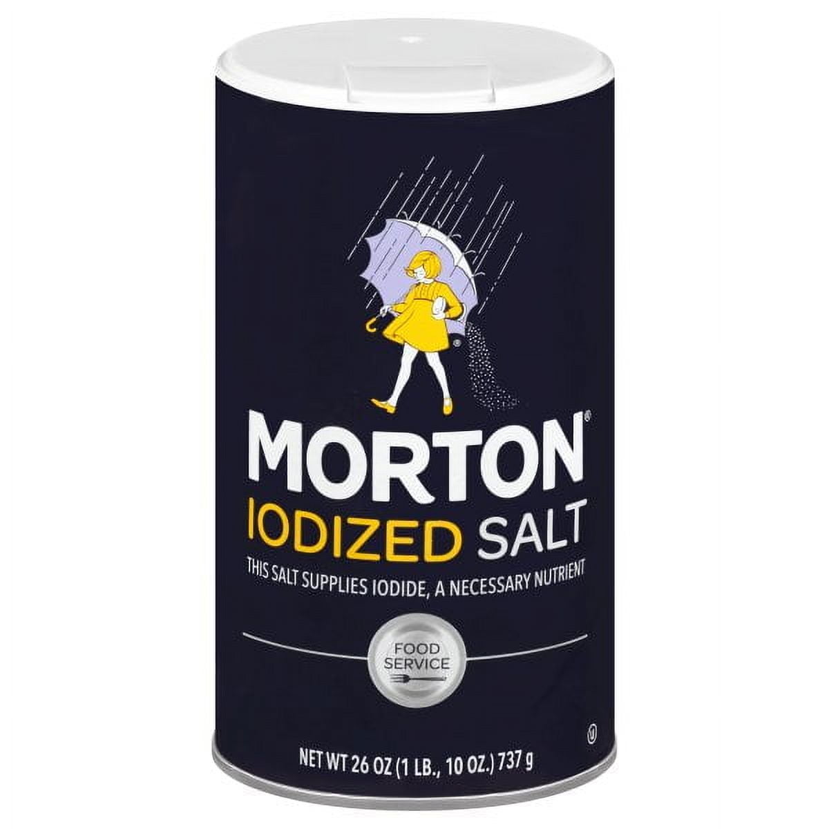 Morton Iodized Kosher Salt 26 oz Pour Spout