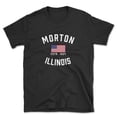 thumbnail image 1 of Morton Illinois Patriot Men's Cotton T-Shirt, 1 of 1