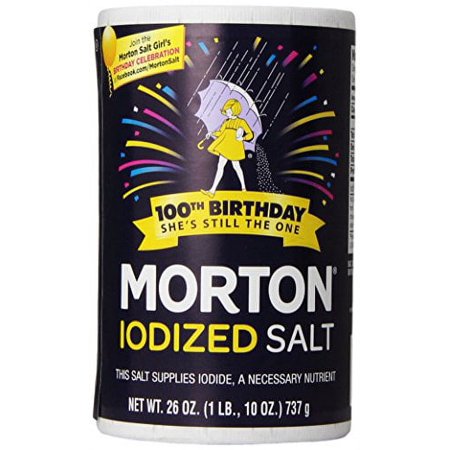 Morton Iodized Salt 26 oz (Pack of 18)