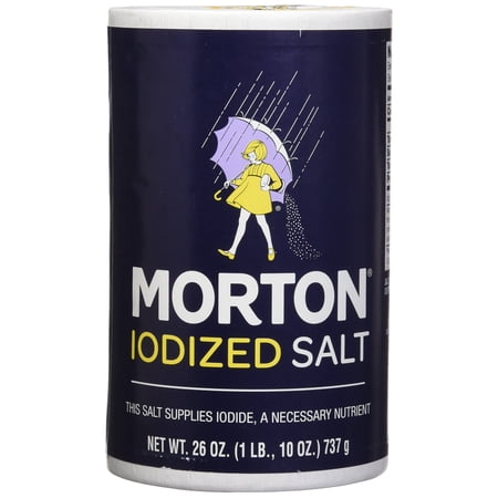 Morton Iodized Salt, 26 Oz, Pack Of 2
