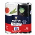 Morton Iodized Salt & Pepper Shakers 5.25 oz (Pack of 2)