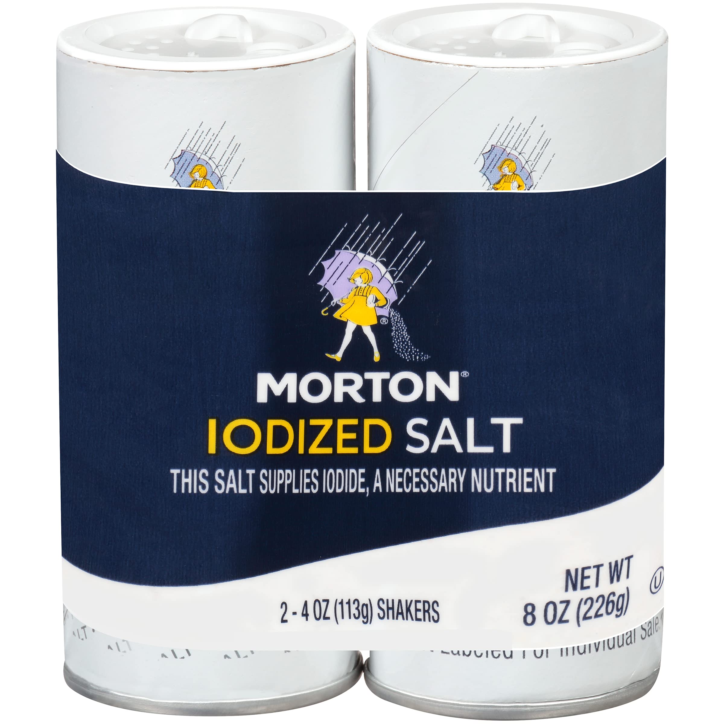 Morton Iodized Salt Shakers 2 Ct