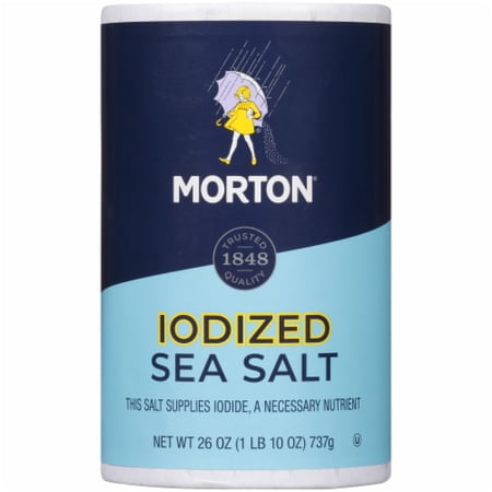 Morton Sea Salt Iodized All-Purpose 26 oz Package May Vary