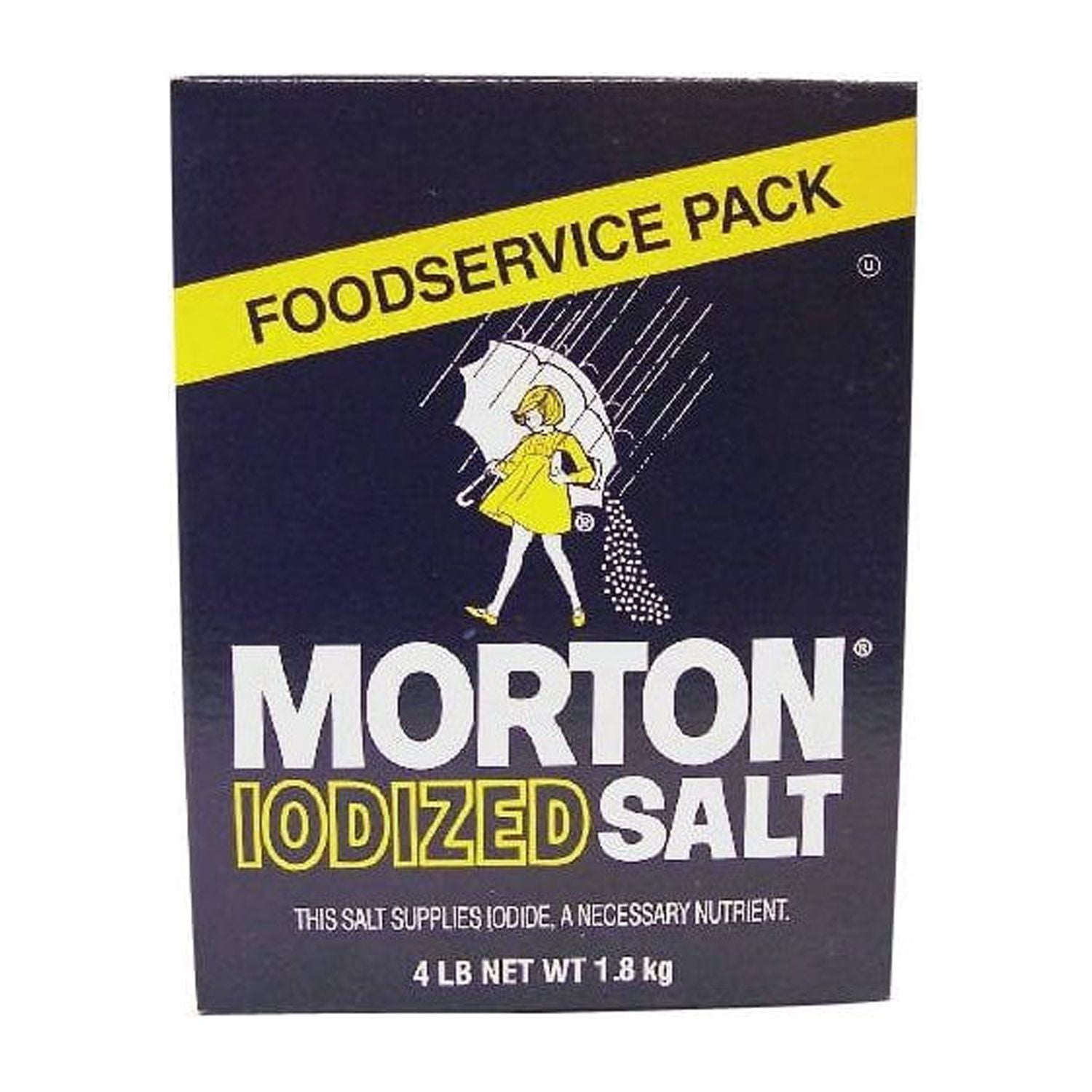 Morton Iodized Table Salt 4lb. Box (2 Pack)