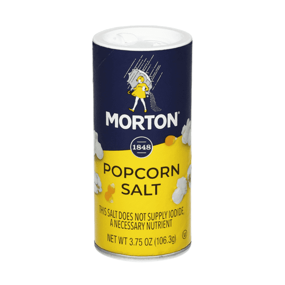 Morton Popcorn Salt 3.75 oz Shaker  Ultra Fine, Non-Iodized