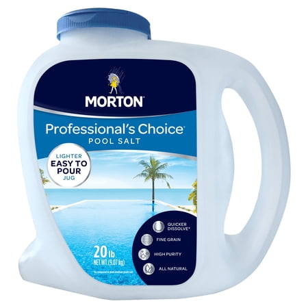 Morton® Professional's Choice® Pool Salt, 20 lb. Jug ? All Natural, Quicker Dissolve