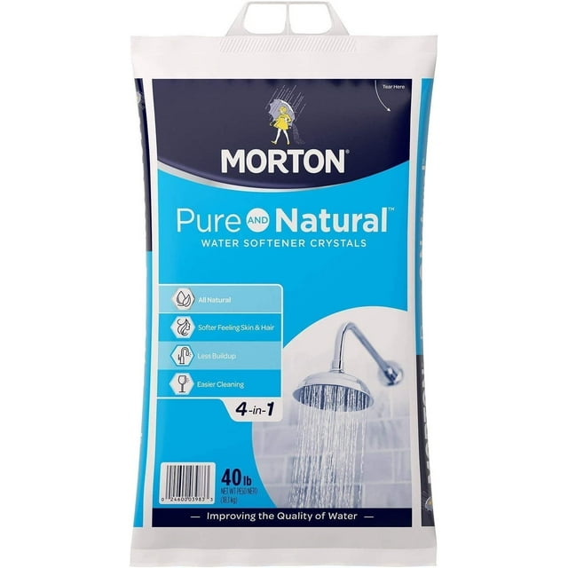 Morton Pure & Natural Salt 4 in 1 Water Softening Crystals Soft Water