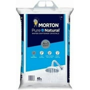 Morton Salt Pure & Natural Water Softening Crystals - Salt-Based - 3 Pack, 40 lbs, White