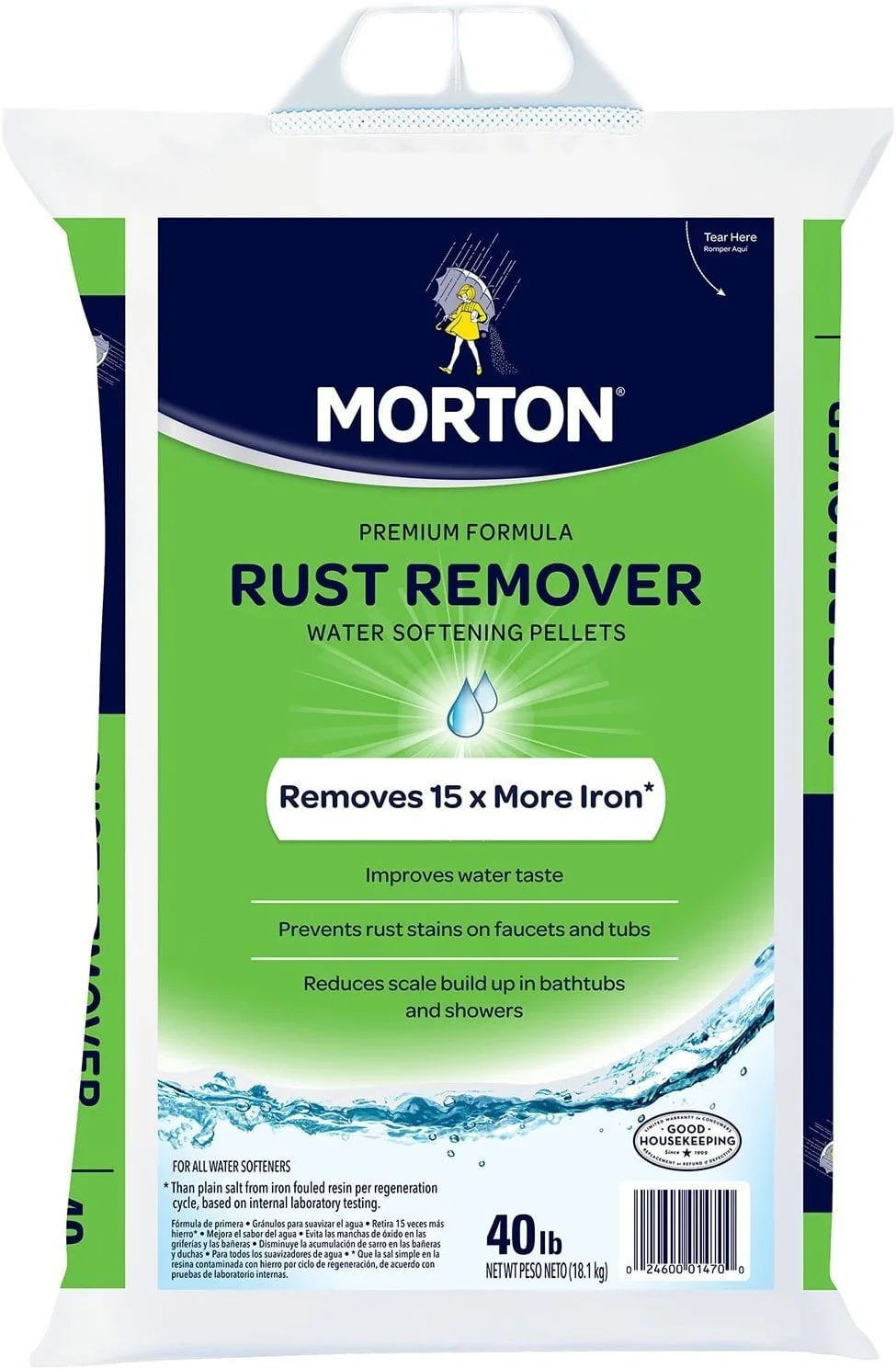 Europe Standard Morton Rust Remover Water Softening Pellets 40 lbs ...