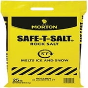 Morton  Safe-T-Salt , Rock Salt Ice Melt 25 lb. Bag