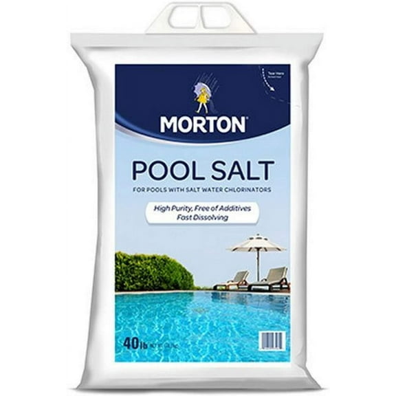 Morton Salt 3460 Pool Salt, 40 lb, White