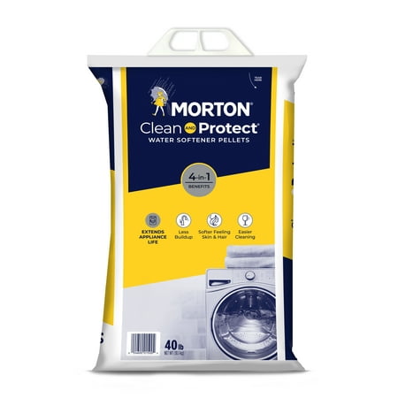 Morton Salt Clean and Protect® Water Softener Salt Pellets, 40 lb. Bag