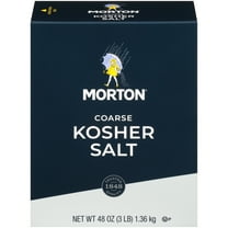 Morton® Coarse Kosher Salt – for Everyday Cooking, Grilling, Brining, and as a Margarita Salt Rimmer, 3 lb Box
