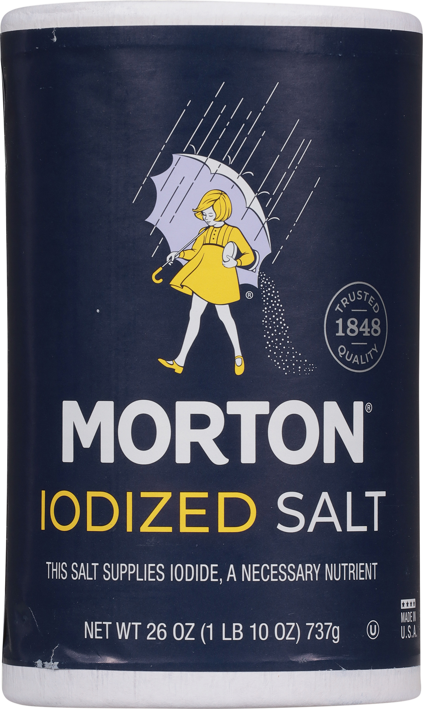 Morton Salt, Iodized, 26 Ounce - image 1 of 4