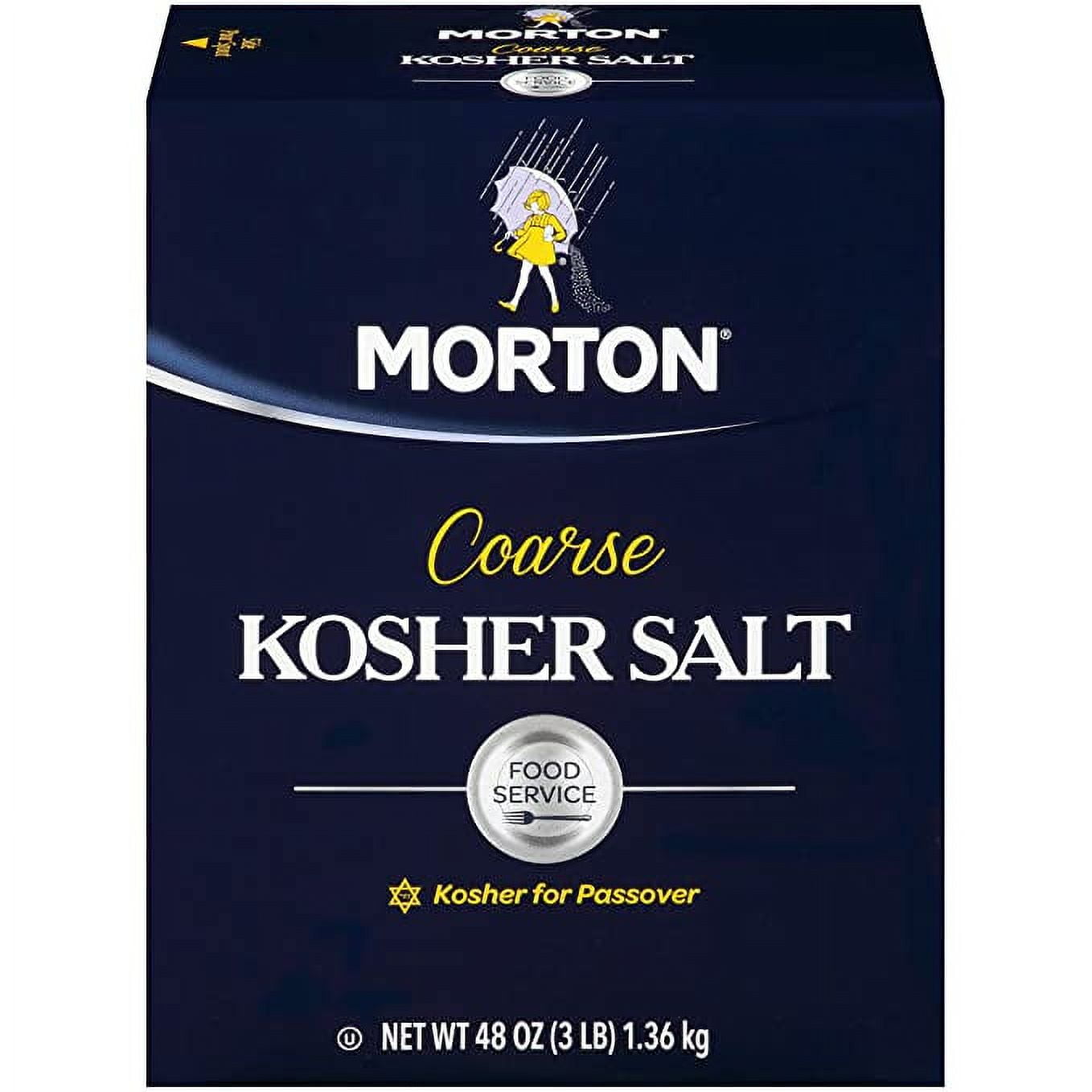 Morton Salt Kosher Salt, Coarse, Food Service, 48 Ounce, Packaging May Vary  - Walmart.com