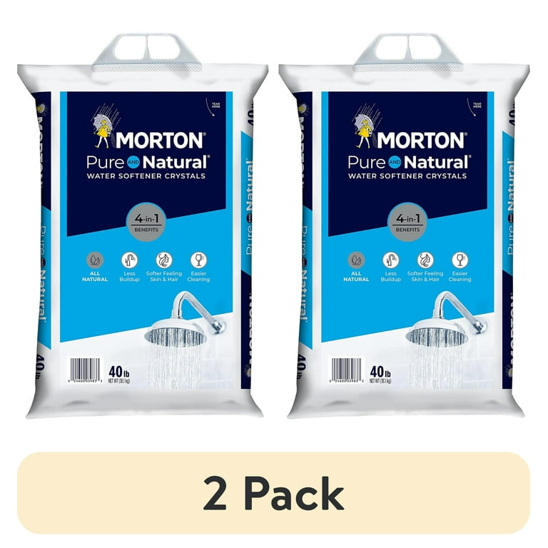 Morton® Pure and Natural® Water Softener Salt Crystals, 40 lb. Bag Morton® Pure and Natural® Water Softener Salt Crystals, 40 lb. Bag