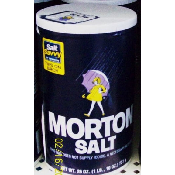 Morton Salt Regular Salt - 26 oz (Pack of 12)