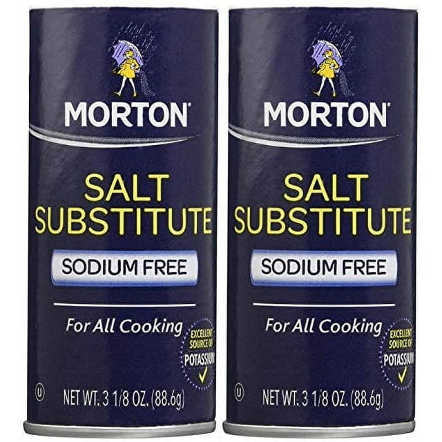 Morton Salt Substitute, 3.12 oz, 2 pk