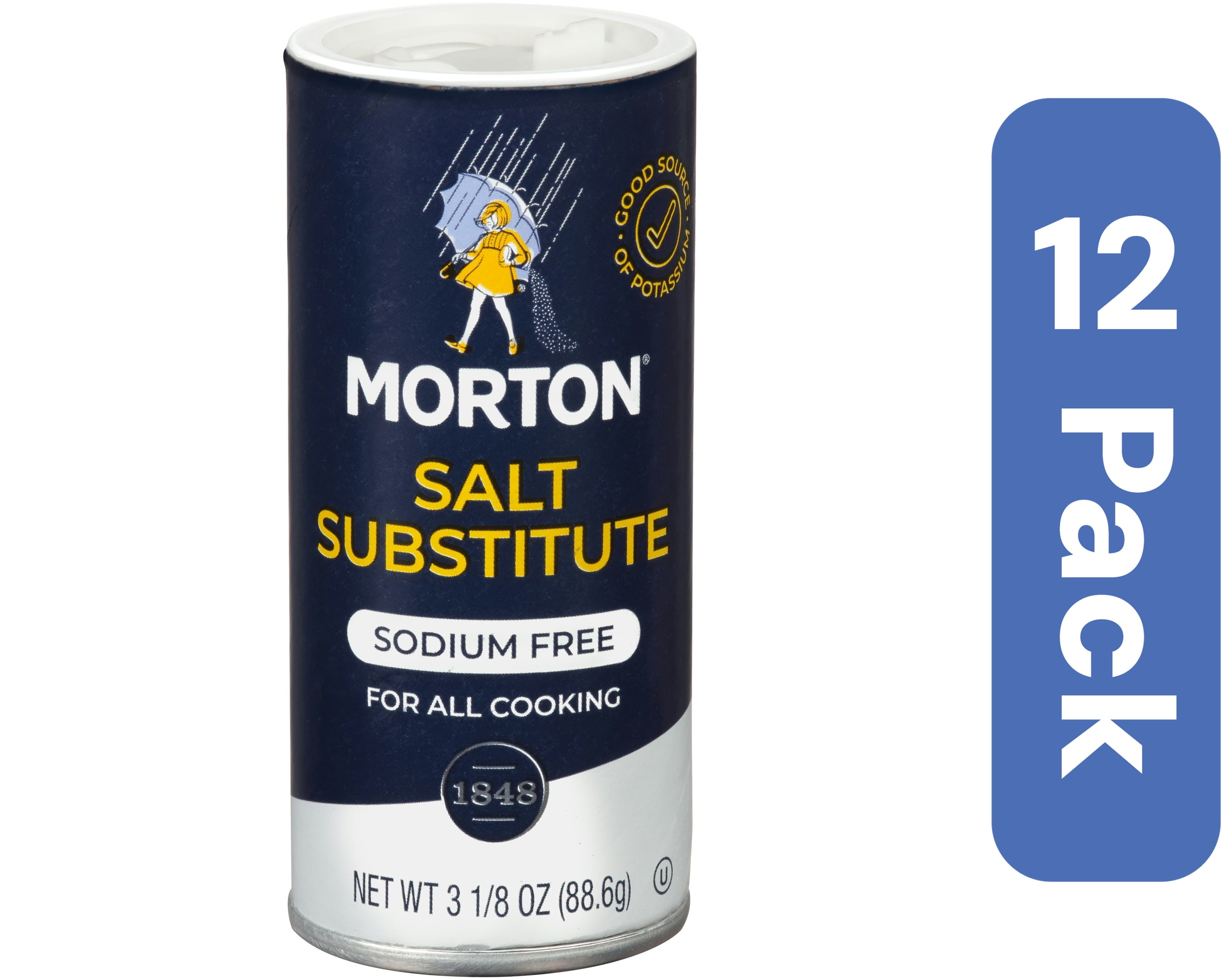 Morton Salt Substitute Plain 3.18 oz (Pack Of 12)