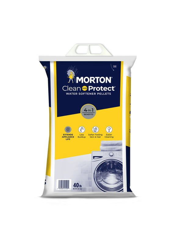 Morton Salt Water Softener Clean and Protect® Pellets, 40 lb. Bag