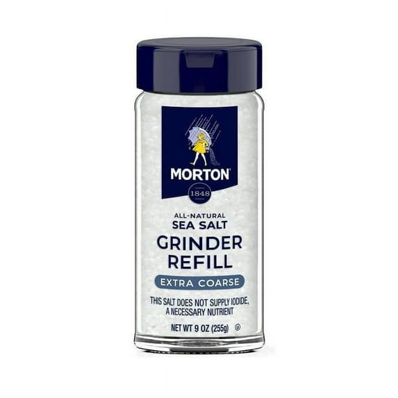 Morton� Sea Salt Grinder Refill, Extra Coarse, Non-Iodized, 9 OZ