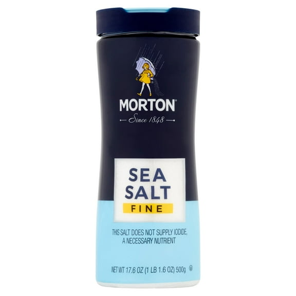 Morton Sea Salt Mediterranean Fine 17.6 oz Package May Vary
