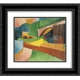 thumbnail image 1 of Morton Shamberg 2x Matted 22x20 Black Ornate Framed Art Print 'Untitled (Landscape with Bridge)', 1 of 2