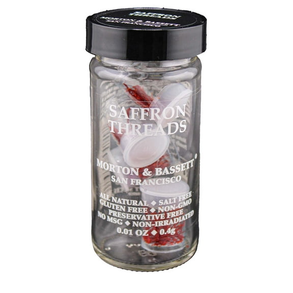 Morton & Bassett Saffron Threads, 0.01 oz – Single Spice