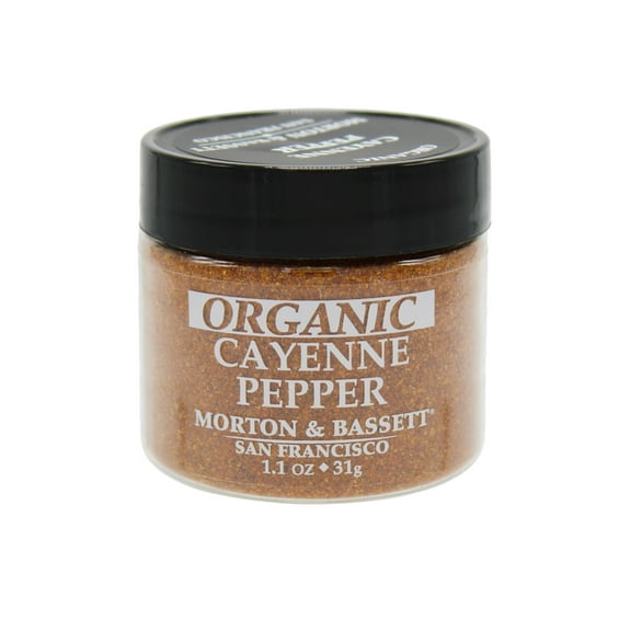 Morton & Bassett Organic Cayenne Pepper, 1.1 oz – Single Spice