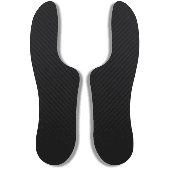 Morton's Extension Orthosis, Carbon Fibre Insole, 1 Pair, 1.5mm Thick, Very Rigid Foot Support Stiffening Plate, for Hallux Limitus/Rigidus,Turf Toe, Arthritis, 295mm