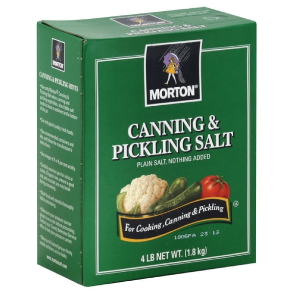 Mortons - All Natural Canning and Pickling Salt - 4 LB, Case of 9