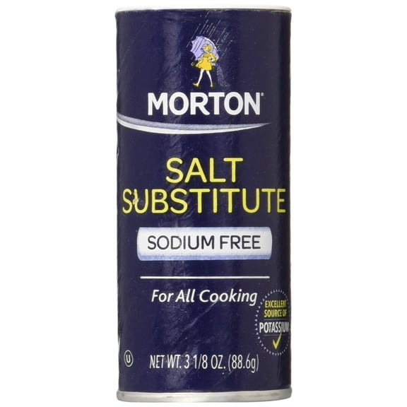 Mortons - Salt Substitute Plain - 3.18 OZ, Case of 12