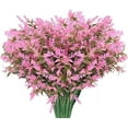 thumbnail image 1 of Morttic 10 Bundles Artificial Flowers, Outdoor UV Resistant Fake Flowers Plastic Greenery Shrubs Plants for DIY Floral Arrangement, Hanging Pots, Home Garden Decor (Pink Lavender), 1 of 14