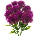 thumbnail image 1 of Morttic 10 Pcs Dandelion Artificial Flowers Purple Flowers Fake Plants Flower Bouquet Plastic Flowers for Home DIY Decoration Wedding Decor, 1 of 7
