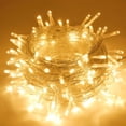 thumbnail image 1 of Morttic 100 LED Christmas Fairy String Lights, 8 Lighting Modes 33ft Plug in String Waterproof Mini Lights for Outdoor Indoor Holiday Christmas Wedding Party Bedroom Decorations, 1 of 11