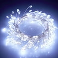 thumbnail image 1 of Morttic 10Ft 100LED Fairy String Lights, USB Powered Led Copper Wire Firecracker Lights Waterproof Starry String Lights with Remote for Home Wedding Christmas Decoration, White, 1 of 8