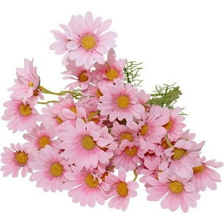 Artificial Daisy Flowers Fake Gerber Daisy Silk Bouquets 2 Bundles
