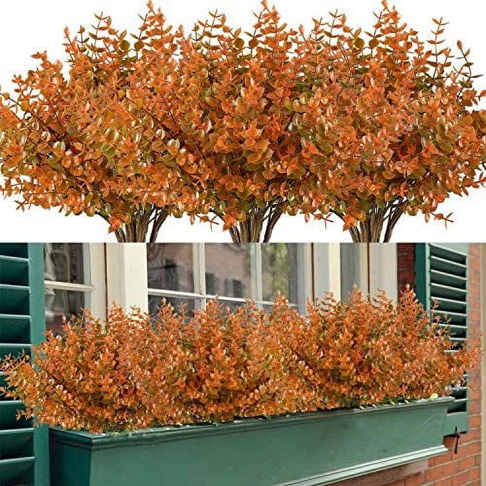 Morttic 12 Bundles Artificial Grasses Outdoor Fake Grasses for ...