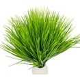 thumbnail image 1 of Morttic 12 Bundles Artificial Grasses Outdoor UV Resistant Fake Grass No Fade Faux Plastic Plants Garden Window Box Decorating(Green Grass), 1 of 7