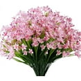 thumbnail image 1 of Morttic 16 Bundles Artificial Daffodils Flowers, Fake Artificial Greenery UV Resistant No Fade Faux Plastic Plants for Wedding Bridle Bouquet Outdoor Home Garden Office Table Vase Decor (Pink), 1 of 6