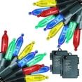 thumbnail image 1 of Morttic 2 Pack 16 ft 50 LED Christmas Lights, Battery Operated Mini String Lights, Waterproof Tree Lights with 8 Lighting Modes, Indoor Outdoor Patio Garden Party Christmas Decoration, Multicolor, 1 of 6